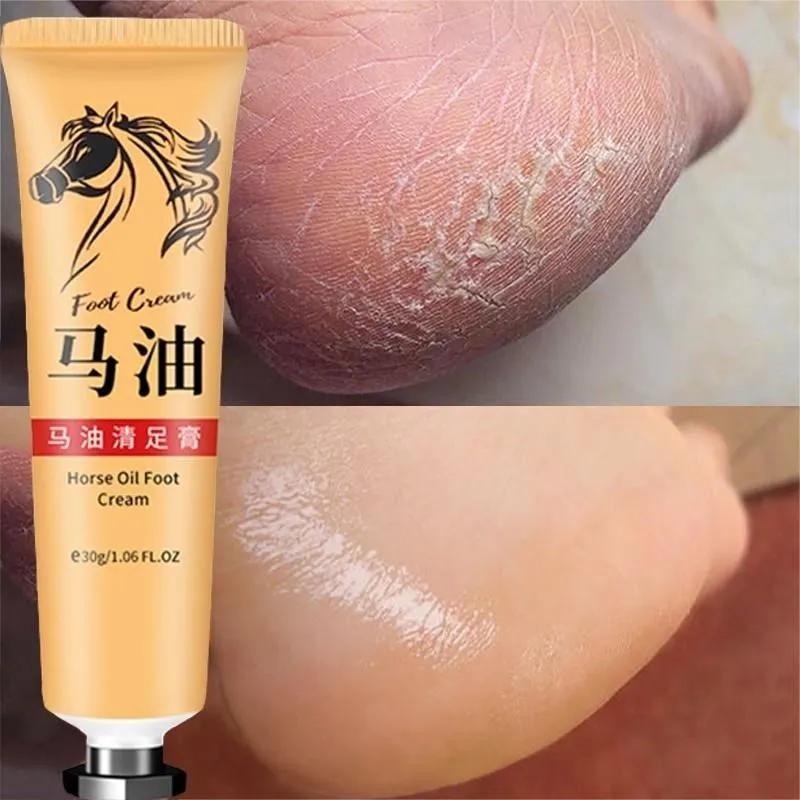 

Horse Oil foot cream, suitable for dry Skin, suitable for hand and foot care with cracked heels, knees, elbows, hands and feet,suitable for daily care 2 pcs