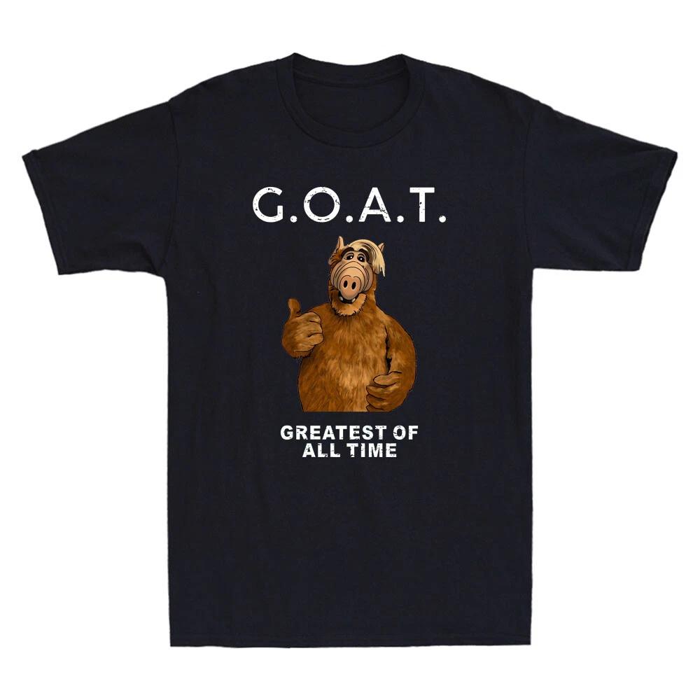 Alf Goat Funny Alf Cartoon Graphic Humours Quote Joke Gift Vintage Men s T-Shirt S
