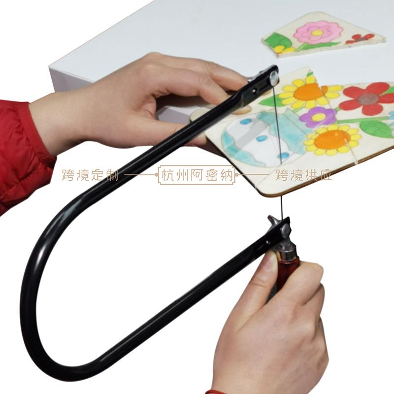 

260mm U Shaped Hand Saw with 8 Replaceable Blades Wood Handle for Cutting Wood Plastic and Thin Metal Materials China Mainland