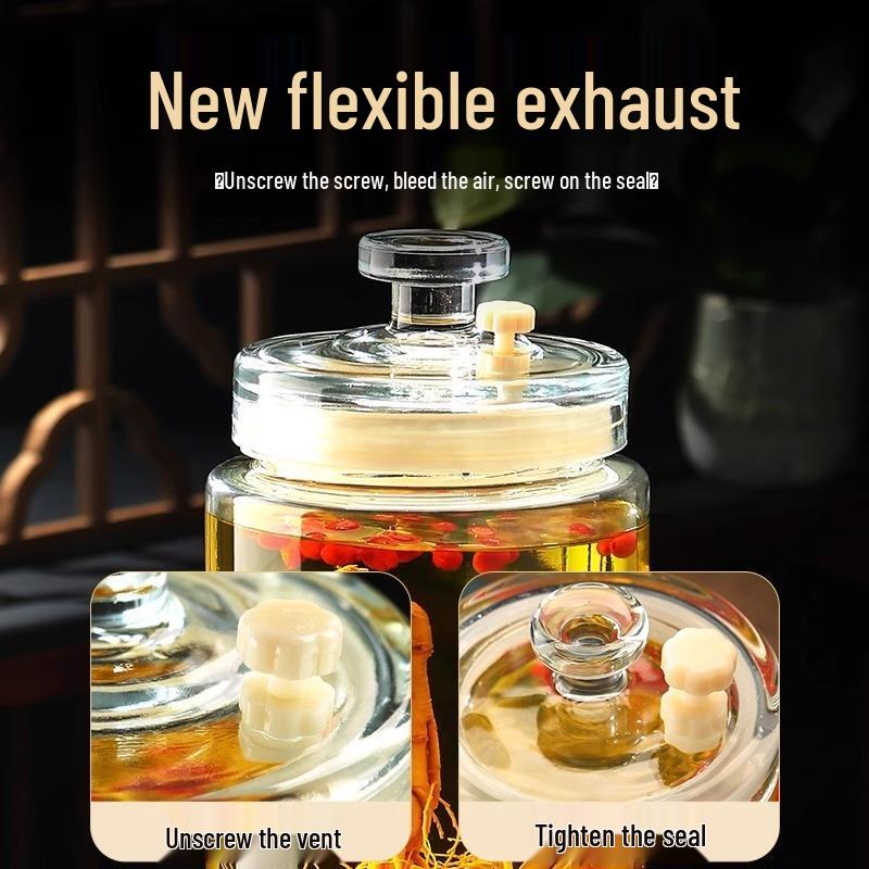 JINGRUIXIANG Glass Brewing Jar with ABS Tap