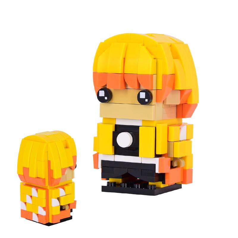 MOC Sady kostek Kreslený film BrickHeadsed Model DIY Akční figurky Stavebnice scény Hračky pro děti Pro děti Dárek