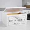 Wooden Storage Box Long-Lasting for Laundry Room, Bathroom