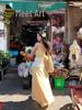 Yellow Floral Lace-Up Camisole Dress for Women - French Summer Style, Cinched Waist, A-Line, Slim-Fit Skirt