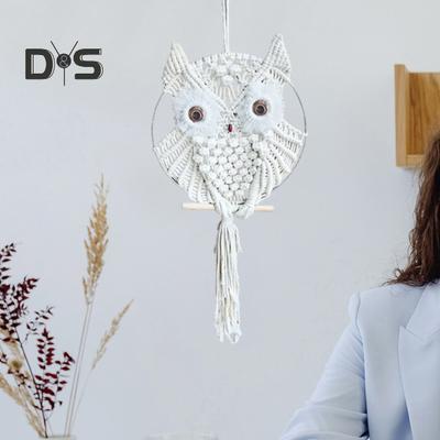 Baykuş Makrome Sanat Duvar Asılı Boho El Dokuma Goblen Dekor Boho Süsleme Yatak Odası Oturma Odası Mutfak için