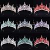 European and American Full Diamond Bridal Crown, Baroque Exquisite Colorful Rhinestone Crown, Princess Birthday Headdress, Bridal Accessories