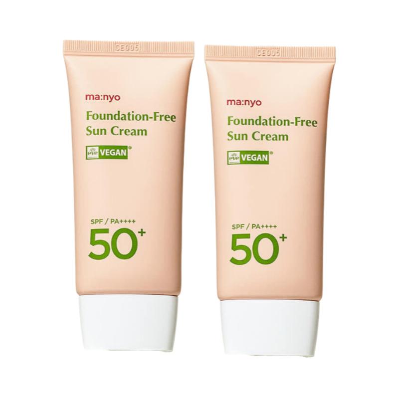 ma:nyo Factory Foundation-Free Sun Cream SPF50+ PA++++ 50ml × 2