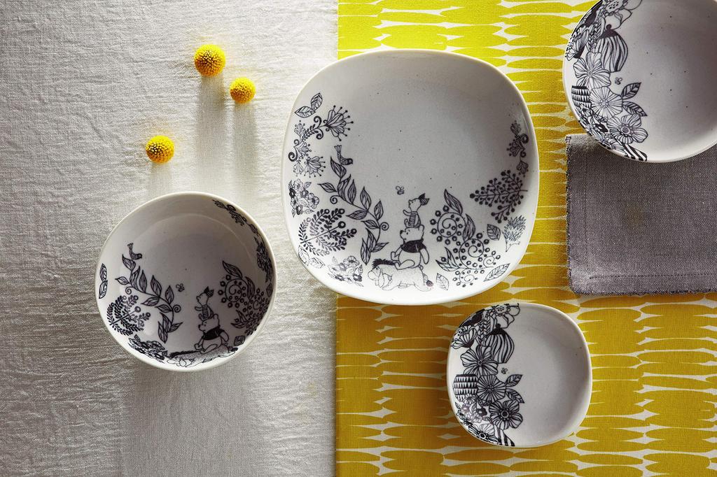 Kintoen Large Platter Disney Party Set Flower Poo 24728