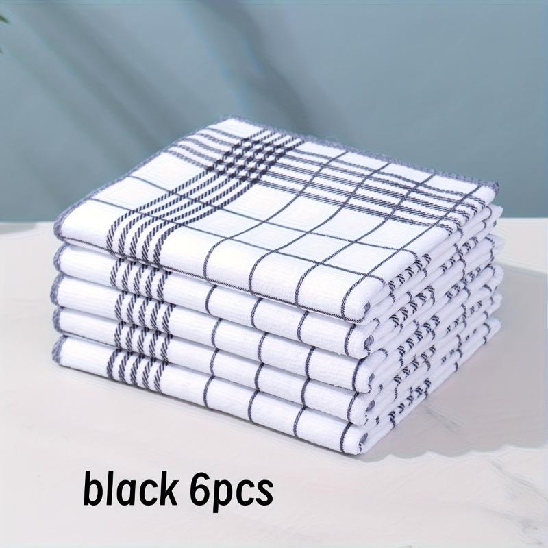 6pcs Large 15.75x23.62 Inch Dish Cloths, Super Absorbent & Lint-Free Quick-Dry Kitchen Towels for Cleaning, Coffee Machine, Home