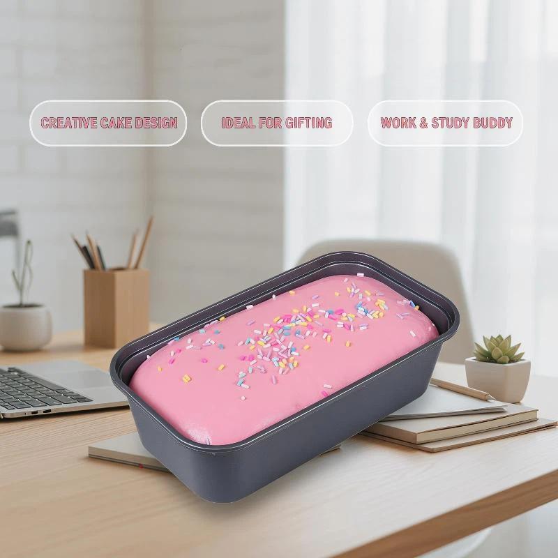 עוגת קופסה צעצוע סקווישי עלייה איטית ללא BPA צעצוע פידג'ט ללחיצה הקלה על מתח לילדים מבוגרים מתנות למסיבות