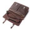 Men's Retro Crazy Horse Leather Crossbody Briefcase - Large Capacity Genuine Cowhide Handbag