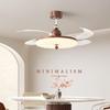 NuFeng Vintage Cream Style Invisible Ceiling Fan Light