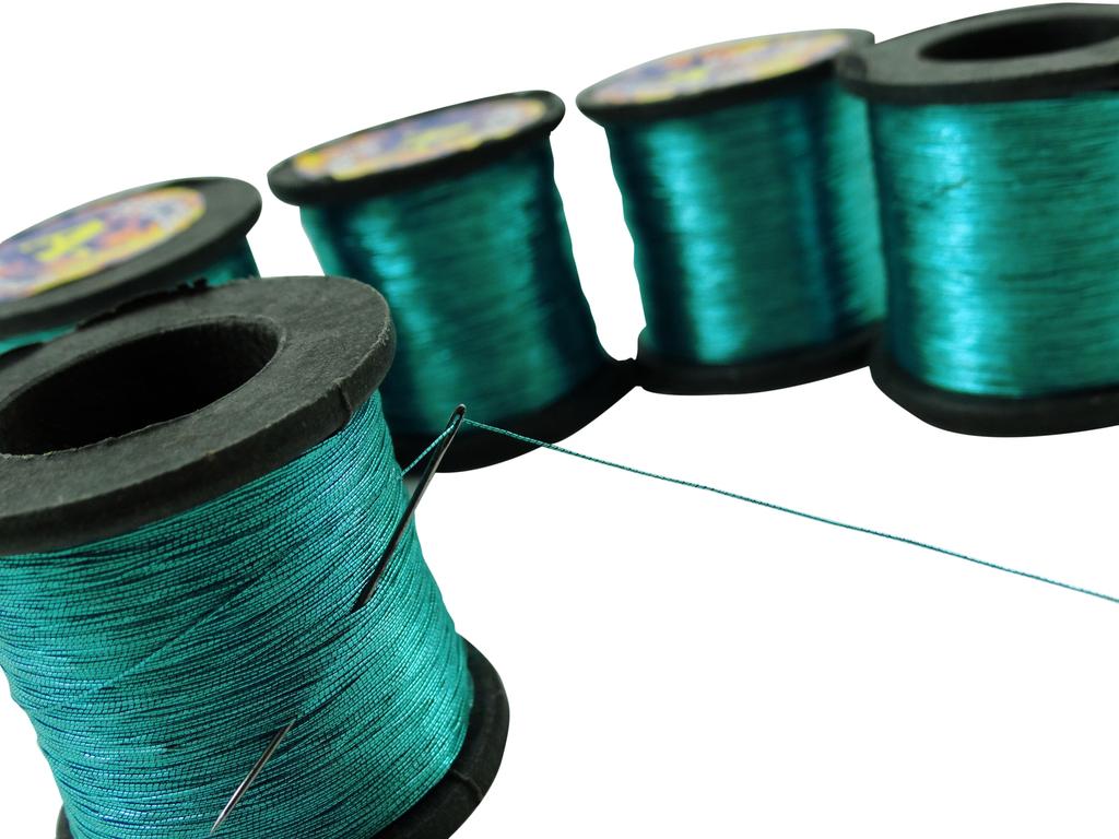 Lot Of 10 Pieces Polyamide Copper Thread Hand Machine Embroidery Wholesale