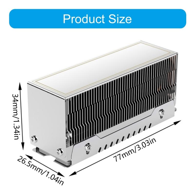 Universal M.2 SSDs Coolers Double Heat Tube For Various 2280 Models for Easy Installation on Multiple Computer Systems