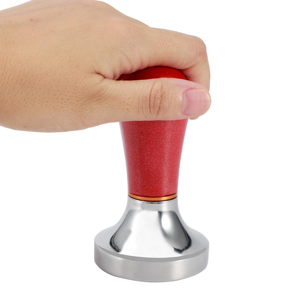 Aluminium Alloy Household Coffee Tamper Powder Pressed Hammer Coffee Machine AccessoryRed