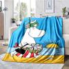 Moomin Temalı Baskılı Battaniye - Kanepe, Yatak, Seyahat ve Dış Mekan Kullanımı İçin Mükemmel | Makinede Yıkanabilir, Rahat ve Dayanıklı.