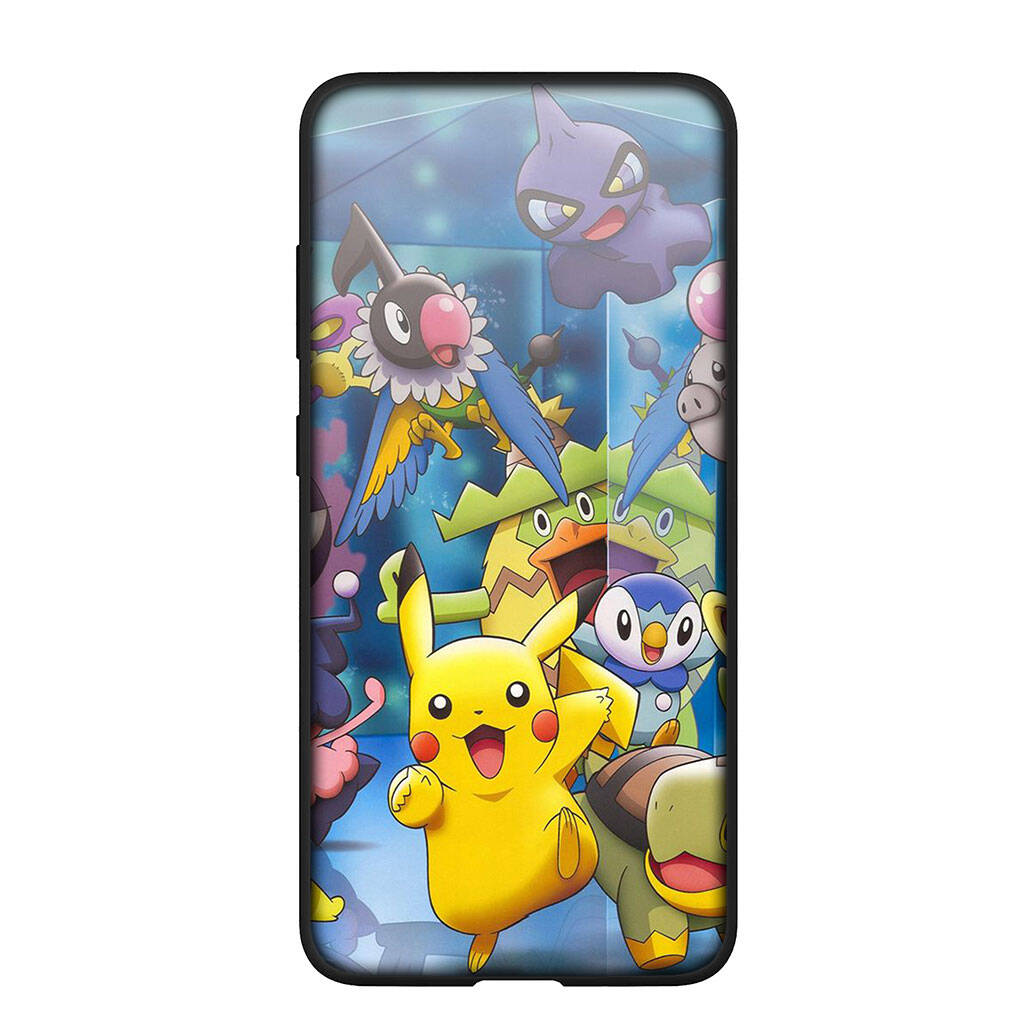 Custodia per Telefono per iPhone 17 16 15 Plus Xiaomi Poco F8 F7 X7 X6 M8 C85 C75 C71 Redmi Note 14 12 11 13 Pro Max A4 14C 13C 15C Sfondo Pokemon GO Pikachu