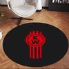 Kenworth (1) Round Office Rug Decorative Floor Rug for Office Bedroom Living Room and Home Space