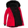 2025 Damen Midilanger Verdickter Winterparka mit Pelzkragen