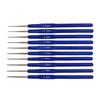 8/10PCS Crochet Hook Set for Arthritic Hand, Ergonomic Handles, 0.6mm-2.0mm Crochet Needle for Lacework, DIY Craft