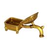 Brass Incense Burner Dhoop Dani Stand with Handle- 15 Cms(Square)