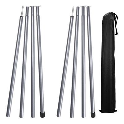 Tent Poles Beach Canopy Tarp Steel Rods for Camping Awning Fishing Sun Shelter Backyard Outdoor Shade Portable Support Stick