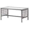 vidaXL 4-tlg. Garten-Lounge-Set mit Auflage Poly Rattan Anthrazit