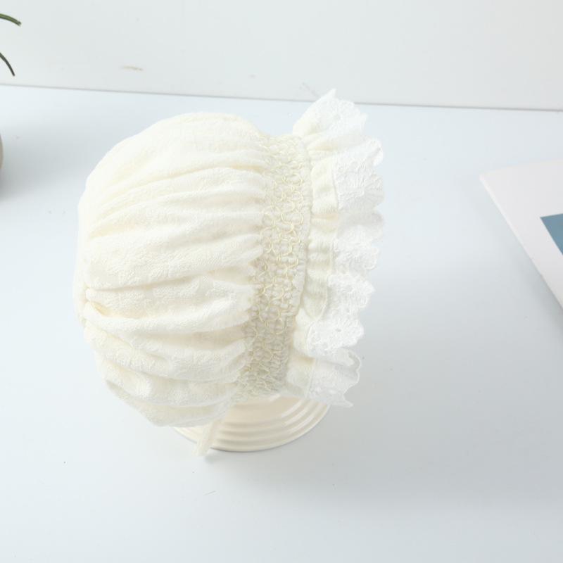 New Autumn & Winter Baby Lace-Trimmed Knitted Warm Fisherman Hat