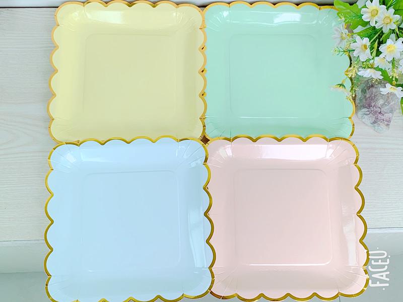 Kindergeburtstag Einweg-Papp-Dessertteller für Party und Picknick