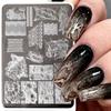 Flower Lace Nail Stencil 3D Lace Nail Stamp Template New Nail Printing Stencils  for DIY Nail Art