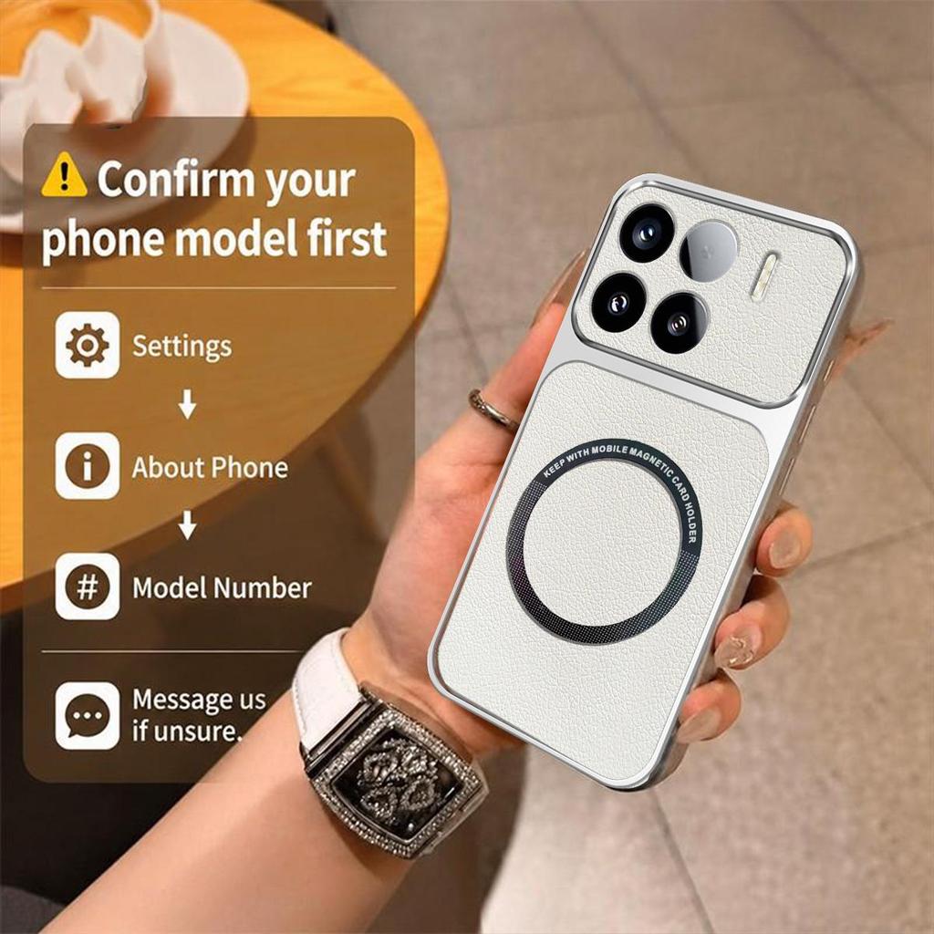 Case for Xiaomi 15T Pro,15 Viral Change to 17 Magnetic Split Leather Back Big Lens Protector Cover
