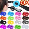 10/60pcs Anti Slip Ear Hook Eyeglasses Round Silicone Retainer Holder Spectacles Ear Sleeve Eyewear Stopper Bracket Accessories