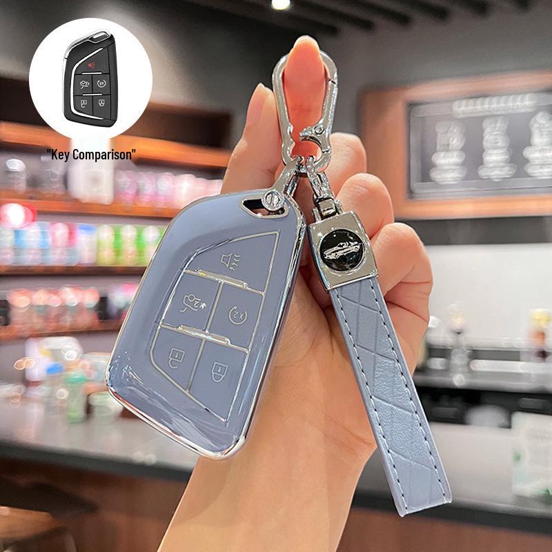 Cadillac Key Case: Protective Shell for XT5, CT5, XT4, CT6, XTS, ATSL, XT6 (New Model)