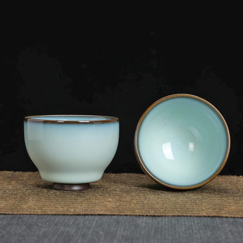 ברזל גלגל רשמי טיאנקינג קרמיקה קונג פו סט תה טעימה אישית ג'ון קילן סגנון סיני ג'יאן מאסטר כוס