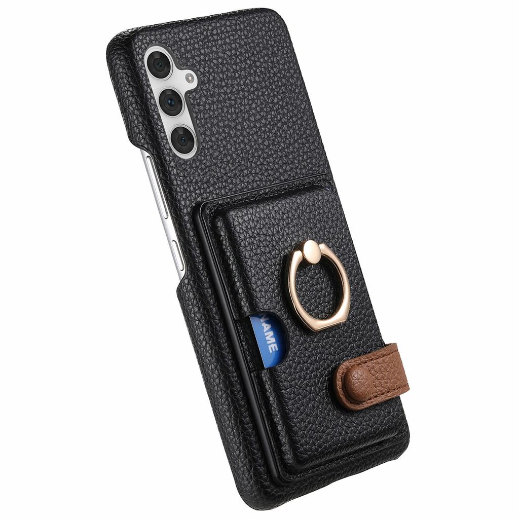 Y2 For Samsung Galaxy A54 5G Case Ring Kickstand Leather+PC+TPU Phone Cover with Card Holder