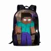 Square Man School Bag Cartoon Backpack Minecraft Backpack Game Printing Large Capacity