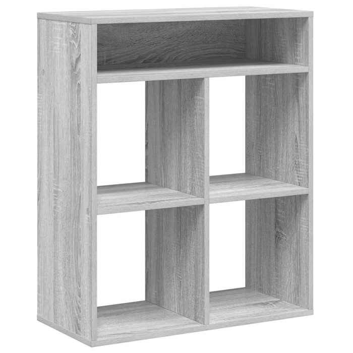 VidaXL Bookcase Sonoma Grey 66x31x80 Cm Engineered Wood, Storage Cabinet, Storage Shelf, Unit of 860297
