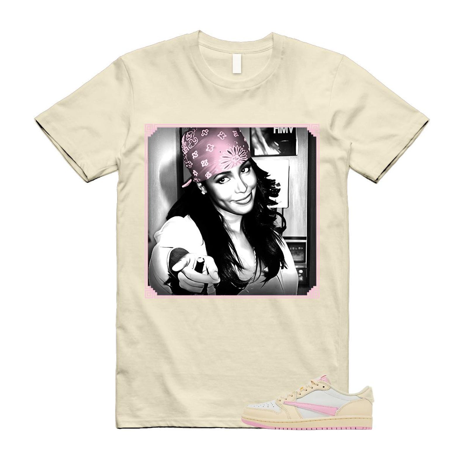 1 Shy Pink Muslin Travis Sail Retro Low OG SP T Shirt Match LIYAH 4XL