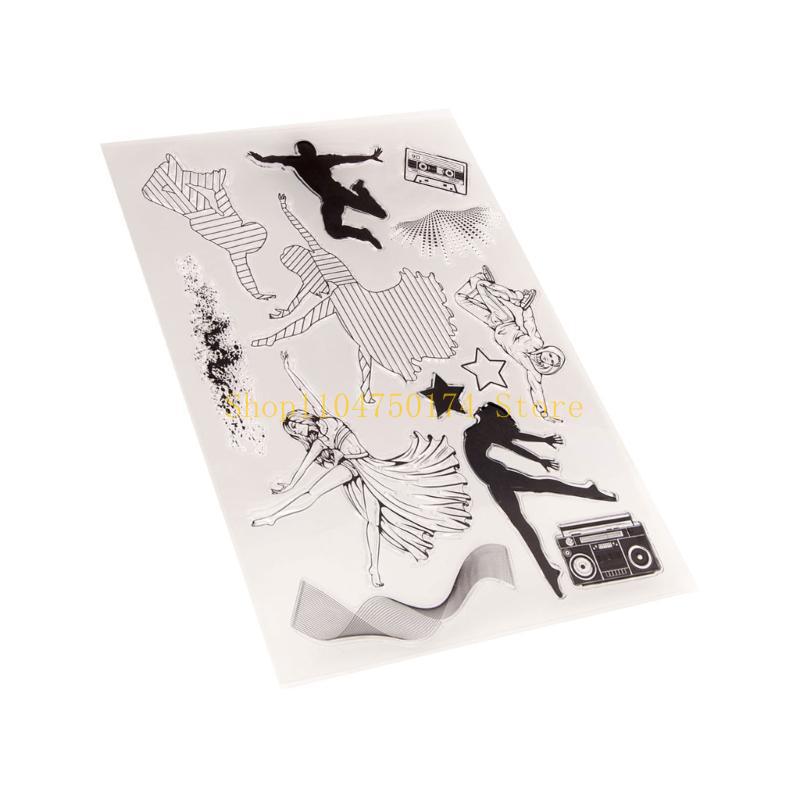 Dancing Girl Clear Stamps Vintage Silicone Seals for DIY Scrapbooking Card Making Embossing Decoration Rubber Stamps top sale