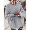 Loose Fitting Pullover Solid Color Sweater Loose Pullover Pure Color Sweater