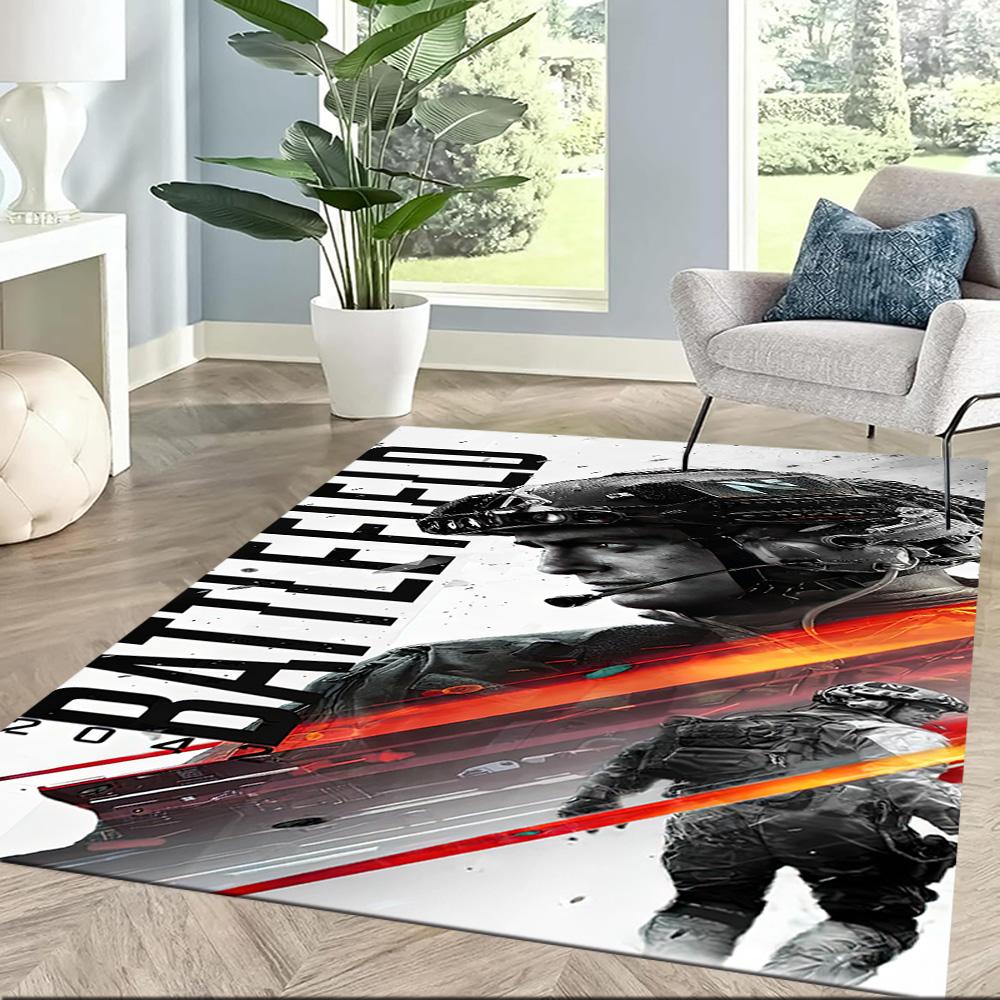 Cyberpunk Soldier Combat Square rugs are a great choice for living rooms, bedrooms, home décor, and as gifts.