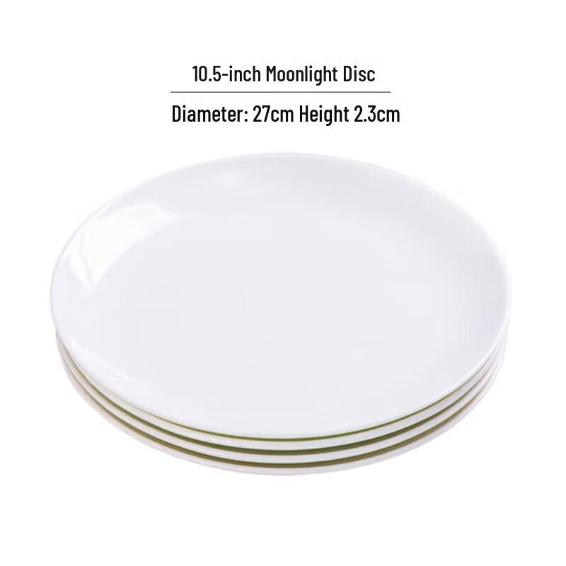 White Ceramic Dinner Plate