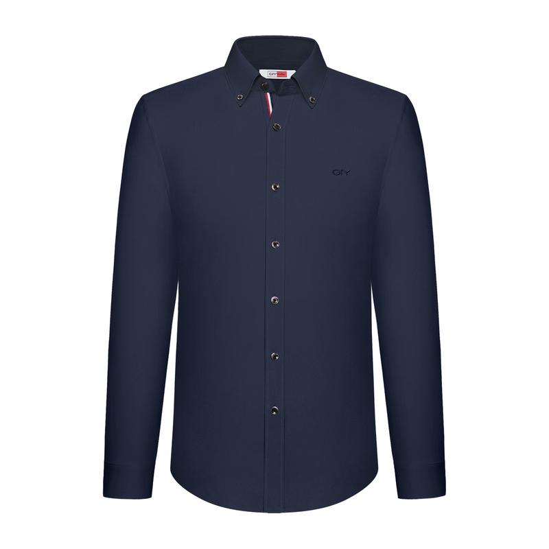 Goldlion GY Men's Silk Blend Easy-Care Long Sleeve Shirt
