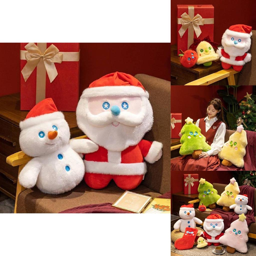 Santa Plush Figure Soft Toy For Kid Bedroom Decor And Christmas Gift