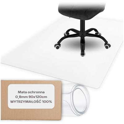 Protective Mat, Chair Pad, Mouse Pad, Table Pad, Floor Pad, Transparent 90x120