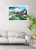 5D DIY Lake Diamond Painting Color Scenery Tree Diamond Embroidery Rhinestone Crafts Full Round Drill Home Decor Art Gift