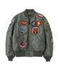 AVIREX TOP GUN CUSTOM 401 MA-1 Jacket, Men's XL, Sage, 783-4952031