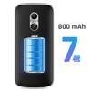 Mobilní telefon s tlačítky 4G Dual SIM SOS tlačítko baterie 800 mAh myPhone Černý