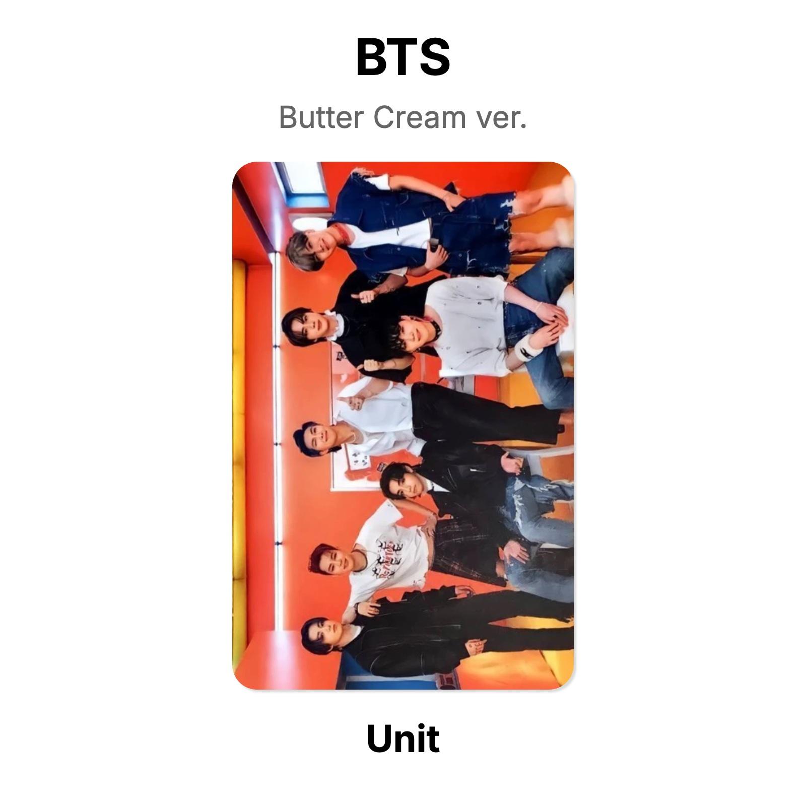 BTS Butter Cream версия. Официальная фотокарта Unit