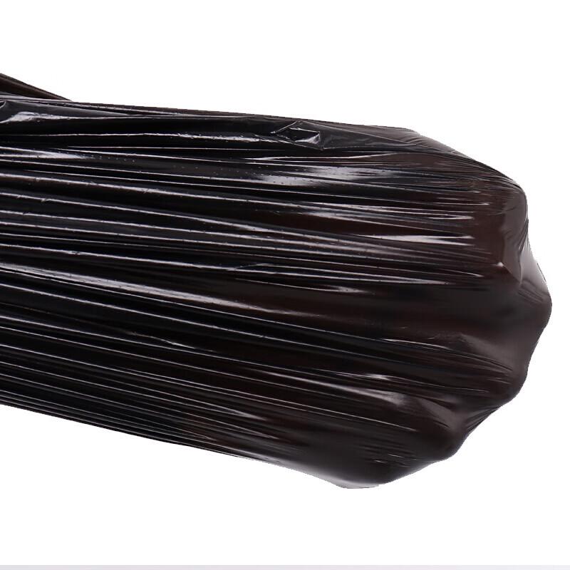 NHZHIW Thickened Black Vest-Style Garbage Bags, 50 Count