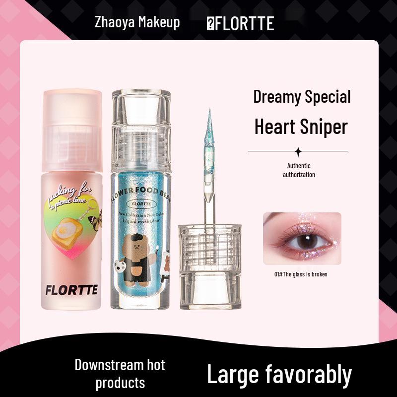 Floria Liquid Eyeshadow: Shimmer, Matte & Glitter Highlights